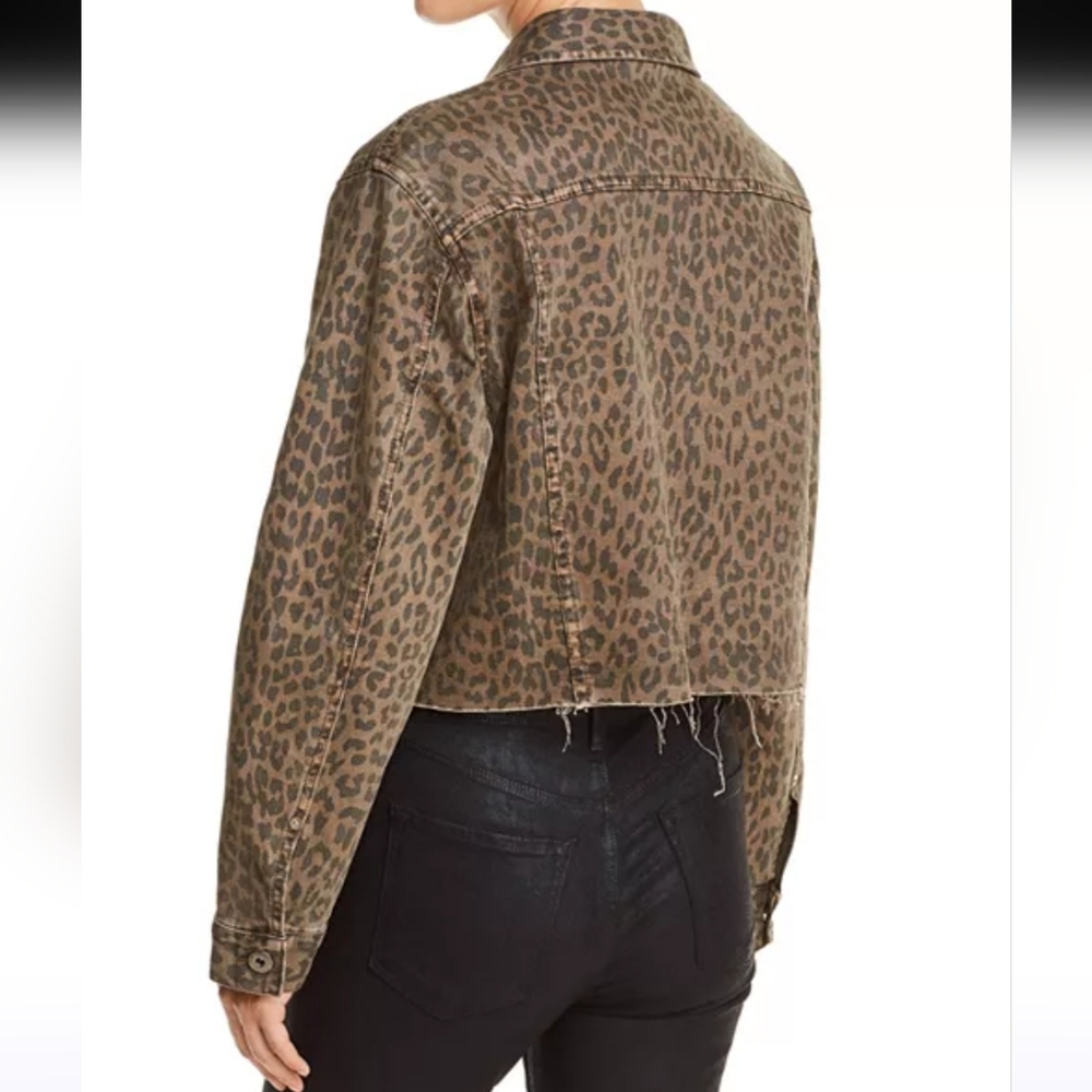 Leopard Print Cropped Jacket - Picture 3 of 8